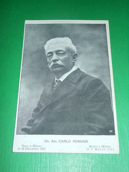Cartolina Storia - Carlo Romussi ( Milano, 1847 - Milano, …