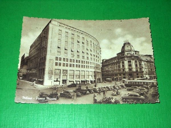 Cartolina Milano - Piazza Missori 1953.