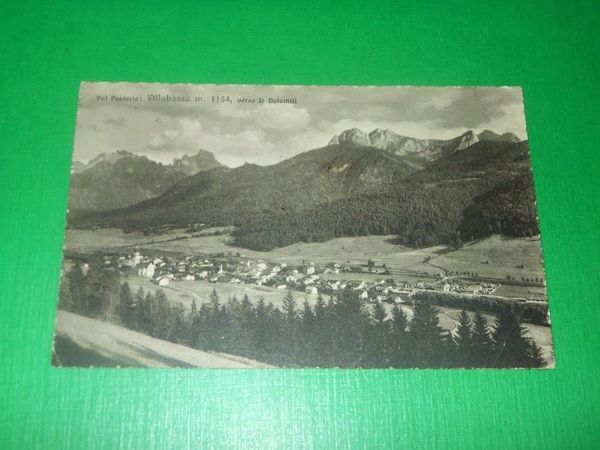 Cartolina Val Pusteria - Villabassa - Panorama verso le Dolomiti …
