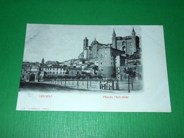 Cartolina Urbino - Piazza Mercatale 1900 ca