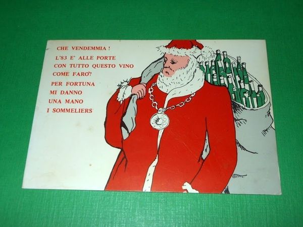 Cartolina Augurale dell' Associazione Italiana Sommeliers 1982