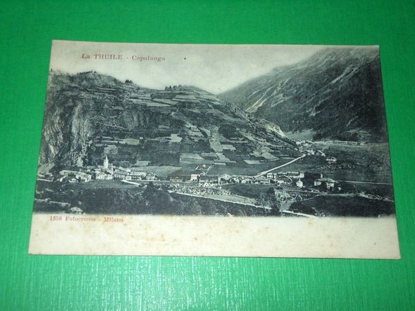 Cartolina La Thuile - Capoluogo 1910 ca