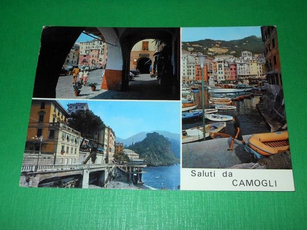 Cartolina Saluti da Camogli - Veduta 1975