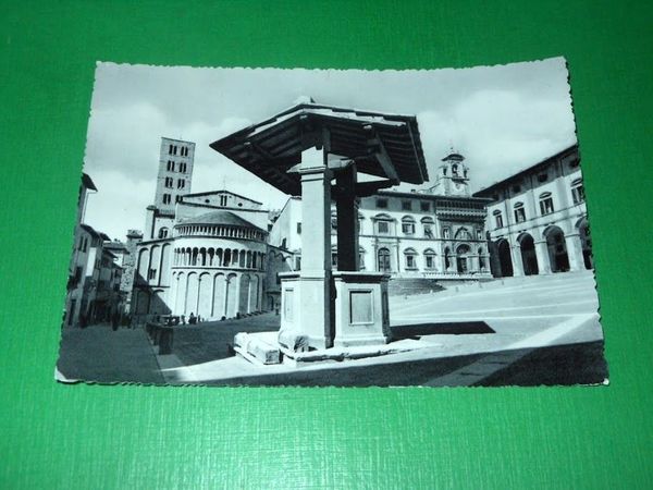 Cartolina Arezzo - Piazza Grande 1955 ca
