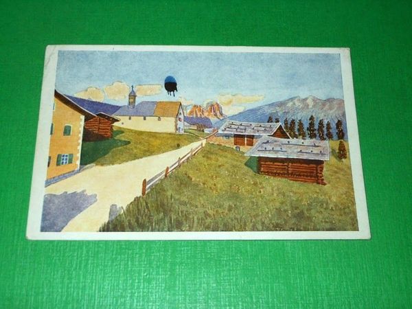 Cartolina Bellamonte - Valle di Fiemme col Cimon delle Pala …