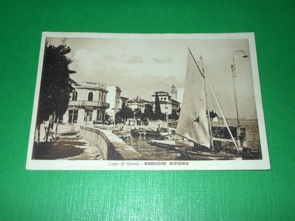 Cartolina Lago di Garda - Gardone Riviera - Particolare 1925 …
