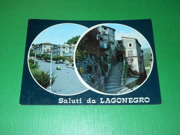 Cartolina Saluti da Lagonegro - Vedute diverse 1971.