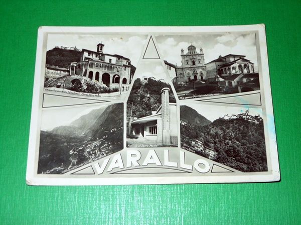 Cartolina Varallo Sesia - Vedute diverse 1955 ca