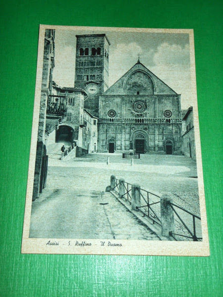 Cartolina Assisi - S. Ruffino - Il Duomo 1940 ca.