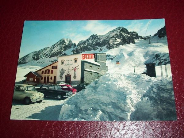 Cartolina Passo del Tonale - La Funivia e la discesa …