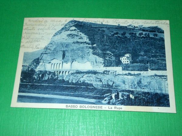Cartolina Sasso Bolognese - La Rupe 1934.