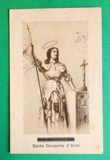 Cartolina Santa Giovanna d'Arco .