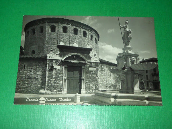 Cartolina Brescia - Duomo Vecchio 1957.