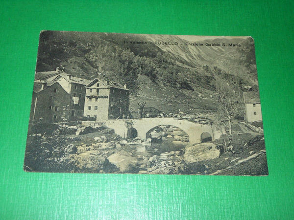 Cartolina In Valsesia - Fobello - Frazione Gabbio S. Maria …