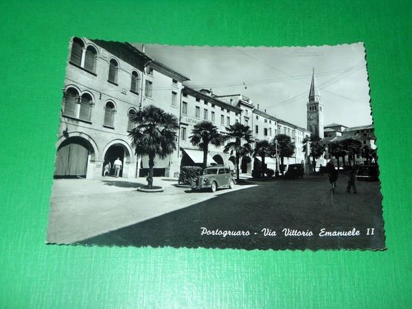 Cartolina Portogruaro - Via Vittorio Emanuele II 1950 ca.