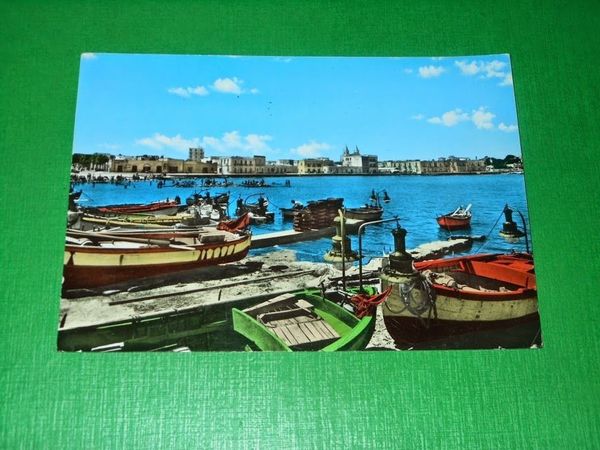 Cartolina Santo Spirito ( Bari ) - Il porto 1959.