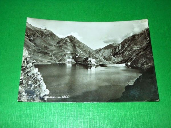 Cartolina Viù - Lago di Malciaussia 1958 ca.