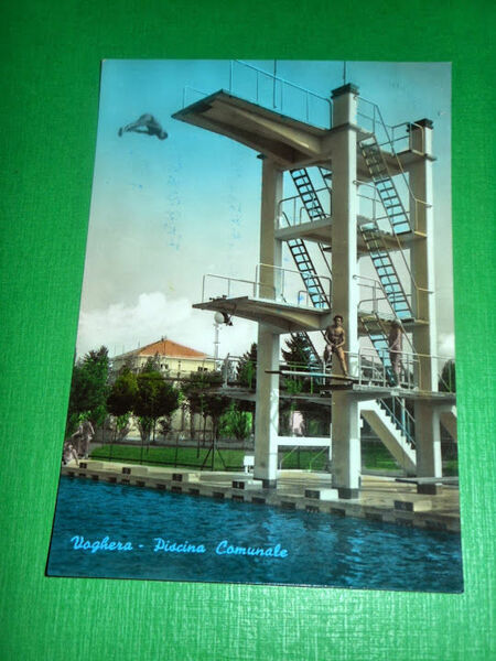 Cartolina Voghera - Piscina Comunale 1960.