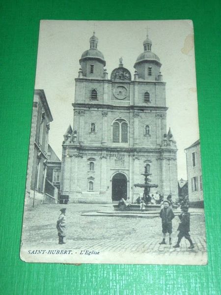 Cartolina Belgio - Saint-Hubert - L' Eglise 1911