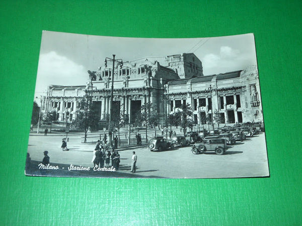 Cartolina Milano - Stazione Centrale 1949