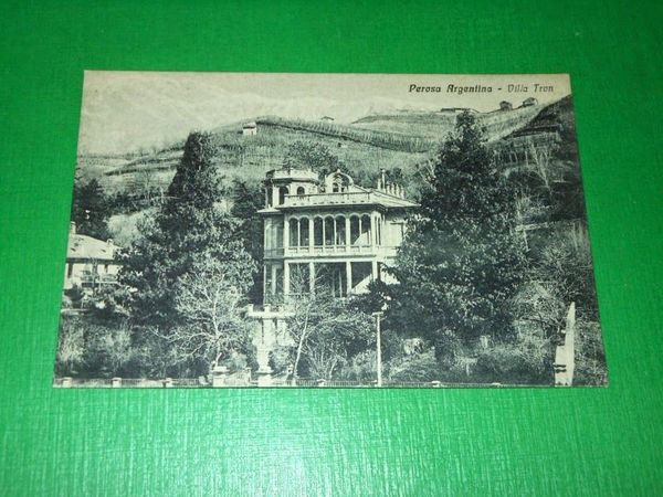 Cartolina Perosa Argentina - Villa Tron 1920 ca