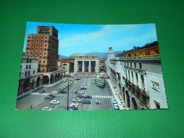 Cartolina Brescia - Piazza della Vittoria 1968