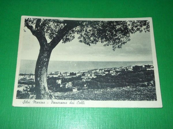 Cartolina Silvi Marina - Panorama dai Colli 1951