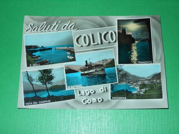 Cartolina Saluti da Colico - Lago di Como - Vedute …