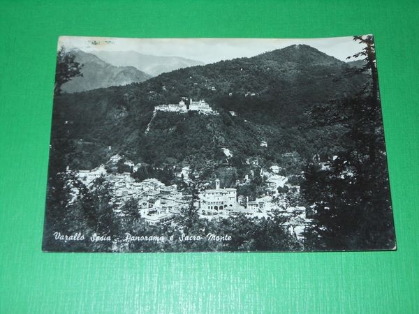 Cartolina Varallo Sesia - Panorama e Sacro Monte 1953