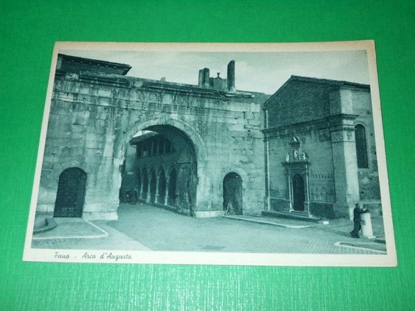 Cartolina Fano - Arco d' Augusto 1938