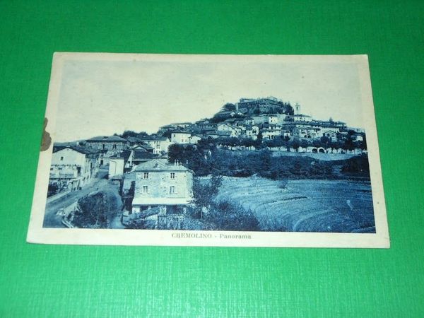 Cartolina Cremolino ( Alessandria ) - Panorama 1928 *ca