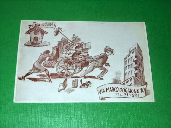 Cartolina Pubblicità - Mario Luigi Fietta - Milano 1952