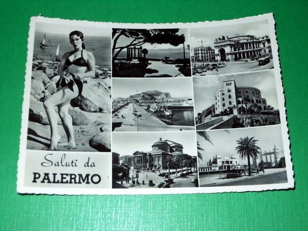 Cartolina Palermo - Vedute diverse 1956