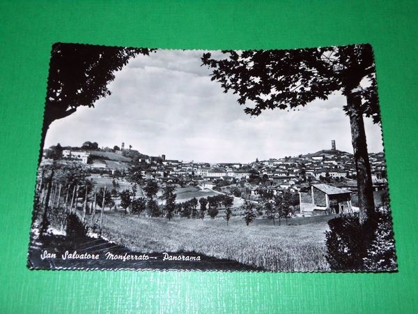 Cartolina San Salvatore Monferrato - Panorama 1961