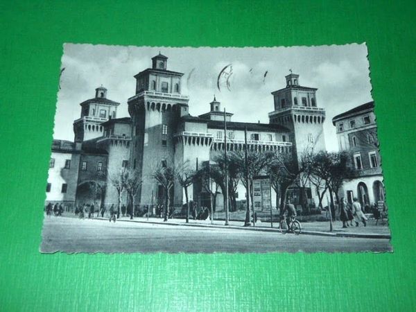 Cartolina Ferrara - Castello Estense 1952