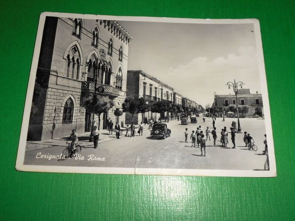 Cartolina Cerignola - Via Roma 1956