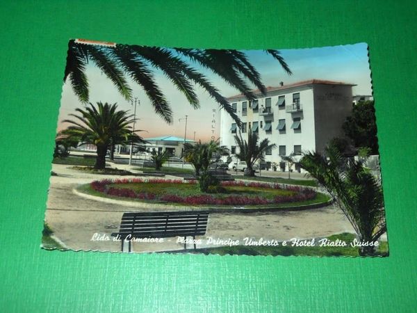 Cartolina Lido di Camaiore - Piazza Principe Umberto e Hotel …