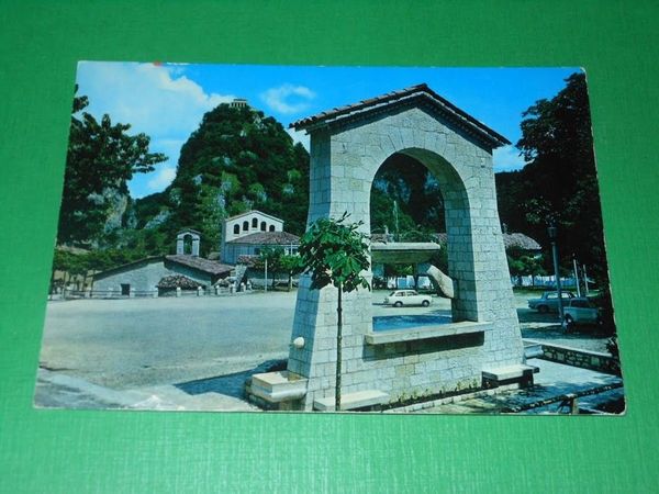 Cartolina Roccaporena - Scoglio della preghiera 1979