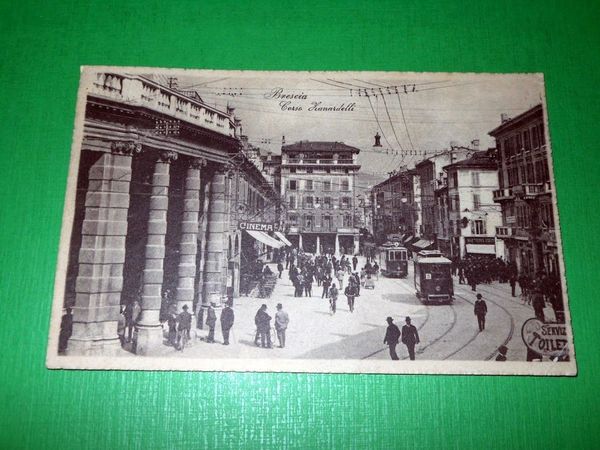 Cartolina Brescia - Corso Zanardelli 1923