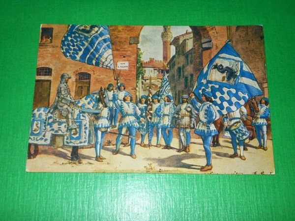 Cartolina Le Contrade di Siena - Comparsa dell' Onda - …