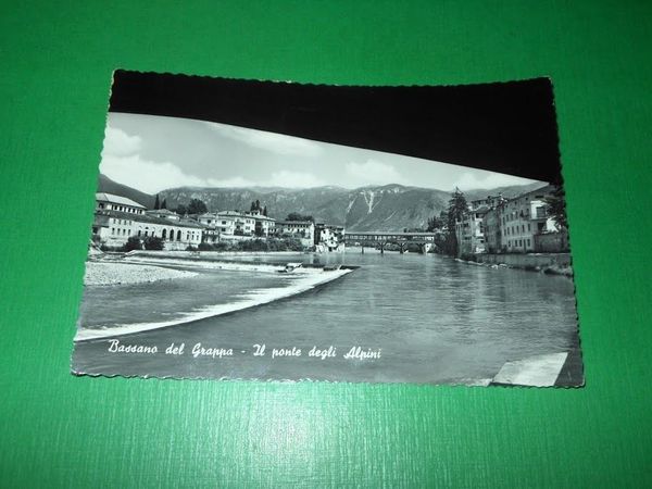 Cartolina Bassano del Grappa - Il ponte degli Alpini 1960