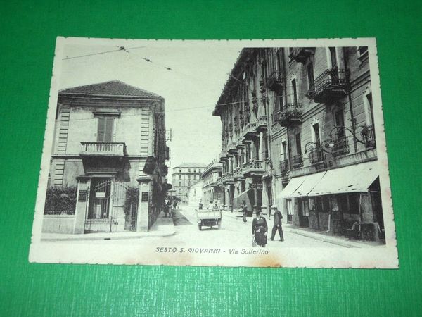 Cartolina Sesto San Giovanni - Via Solferino 1940 ca