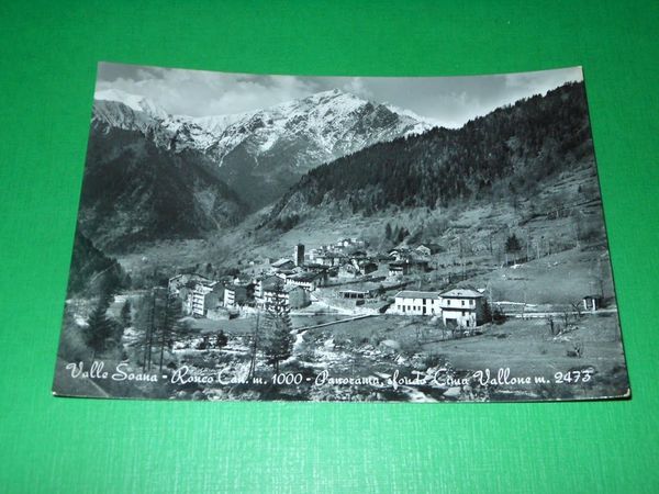 Cartolina Val Soana - Ronco Canavese - Panorama 1959