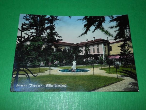 Cartolina Sizzano ( Novara ) - Villa Tornielli 1962