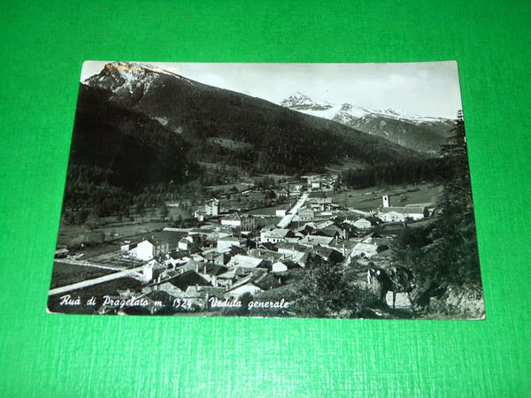 Cartolina Ruà di Pragelato - Veduta generale 1955