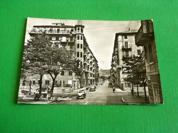 Cartolina Savona - Corso XX Settembre 1962