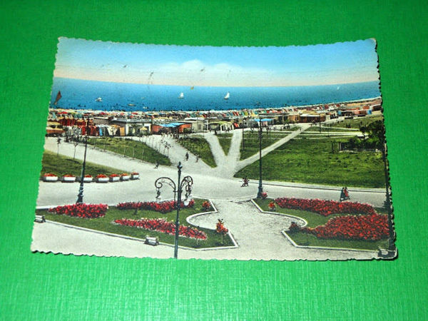 Cartolina Cesenatico - Spiaggia 1956