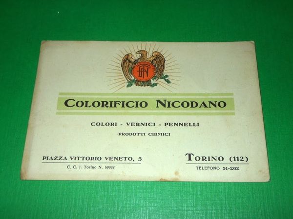 Cartolina Pubblicità Colorificio Nicodano ( Torino, Piazza V. Veneto ) …