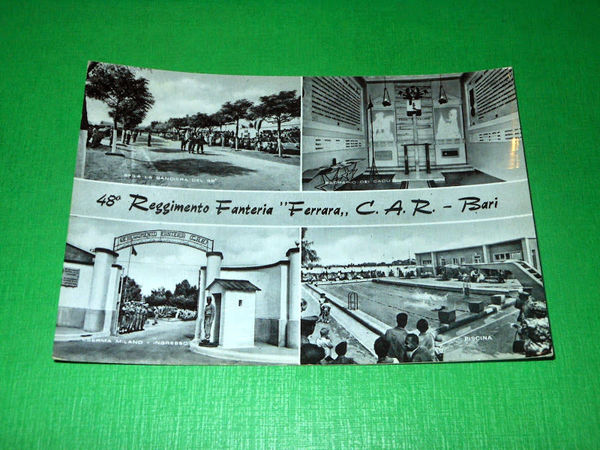 Cartolina Bari - 48° Reggimento Fanteria Ferrara C.A.R. 1960