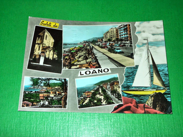 Cartolina Saluti da Loano - Vedute diverse 1967